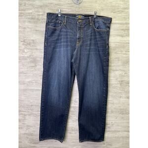 Lucky Brand 361 Vintage Straight Jeans 40x32 Mens Dark Blue Cotton